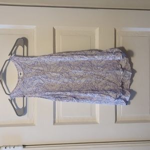 Lavender and white sleeveless shirt, medium, Old Navy